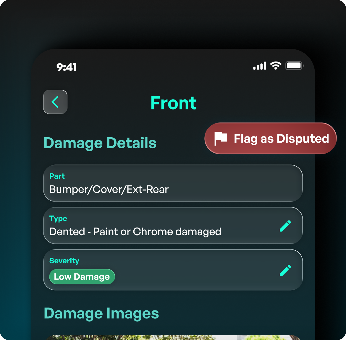 Damage editing and dispute controls