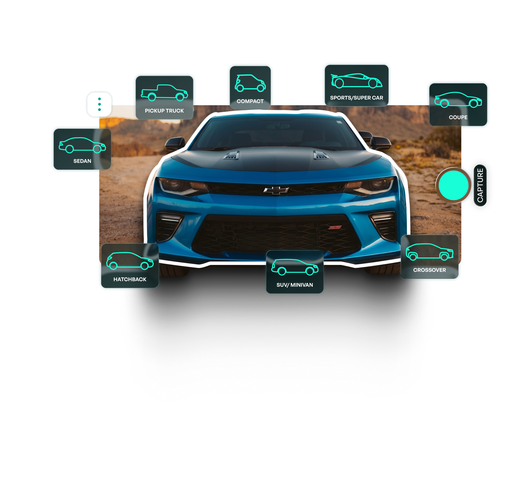 Vehicle information screen with supported vehicle body types